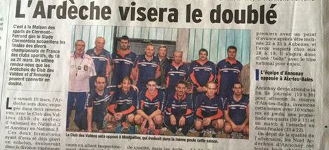 Championnat des Clubs à Clermont Ferrand le 19/20 Mars 2016 :ESB des Vallées