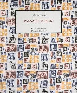 Joël Gayraud, de passage public
