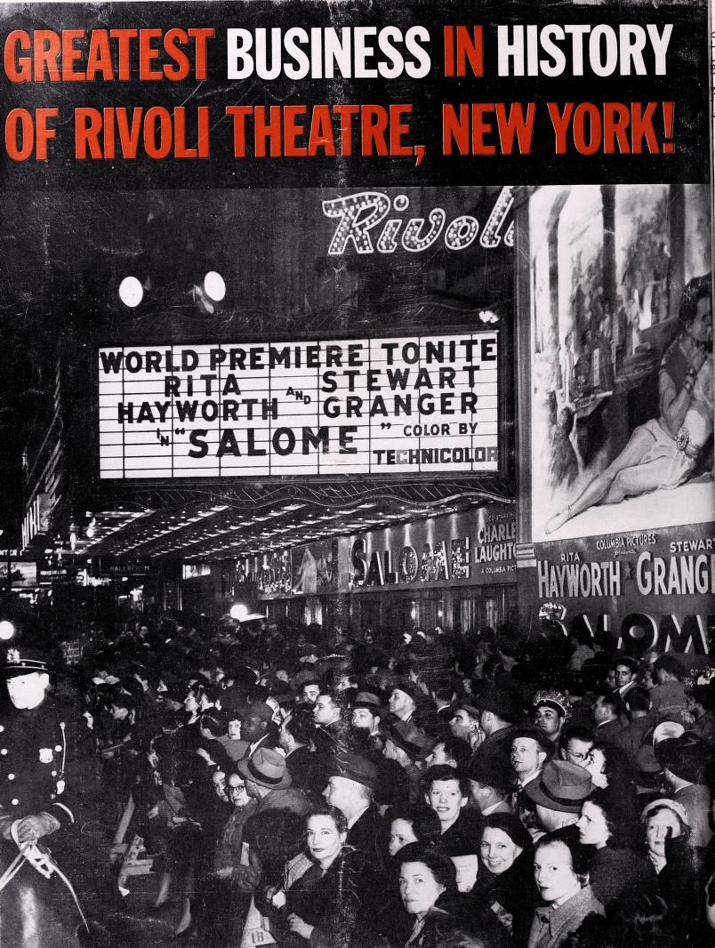 SALOME RITA HAYWORTH BOX OFFICE 1953