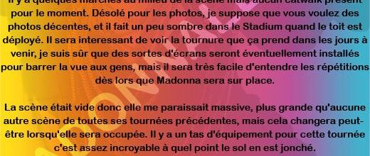 La scène, vue par un fan !