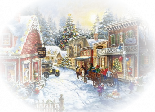 Tubes paysage Noel