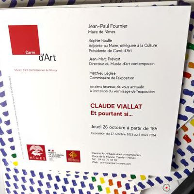 INVITATION CARRÉ D'ART MUSÉE INVITATION CLAUDE VIALLAT