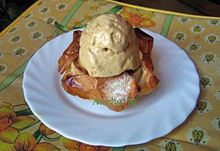 Parfait à la chicorée dans son nid de pâte filo croustillante