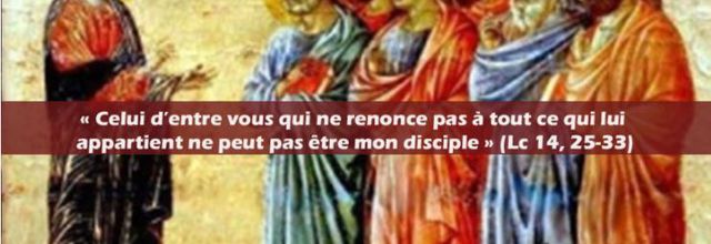 Homélie du 23ème dimanche du temps ordinaire - 4 septembre 2022