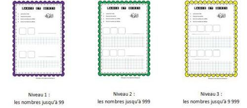 Atelier numération : à toi de lancer ! (3 niveaux pour écrire en chiffre et en lettre)