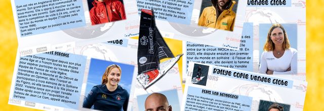 Rallye copie: les skippers du Vendée Globe
