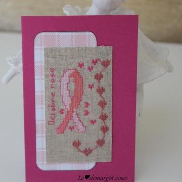 Petite carte pour Octobre rose