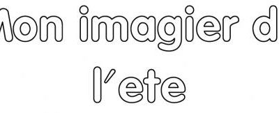 Imagier de l'été