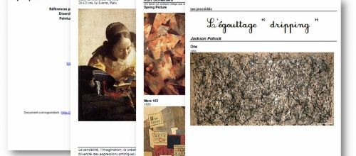 Arts visuels - Mise en image des documents d'application