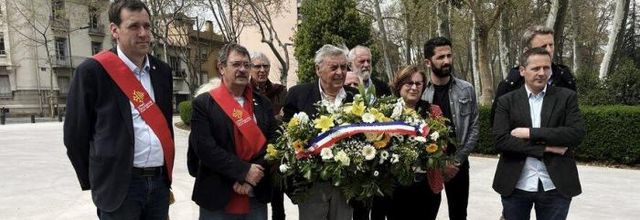  Perpignan : mobilisés contre l'esplanade Pierre Sergent des élus ont rendu hommage à une victime de l'OAS