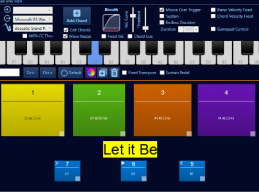 EyePlayChord joué avec un seul contacteur
