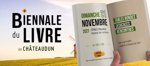 La 8e biennale du livre de Châteaudun sera organisée le dimanche 21 novembre 2021