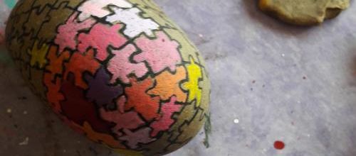 Un galet puzzle