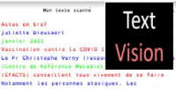 TextVision : scanner un document, l'adapter, le lire par voix de synthèse, et l'exporter... (Android )