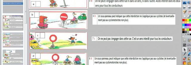 Les panneaux routiers avec Activinspire