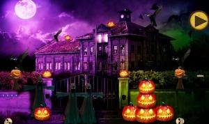 Halloween scary place escape