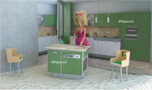 Diorama Barbie: la cuisine (2)