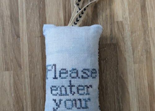 Petite broderie vite finie