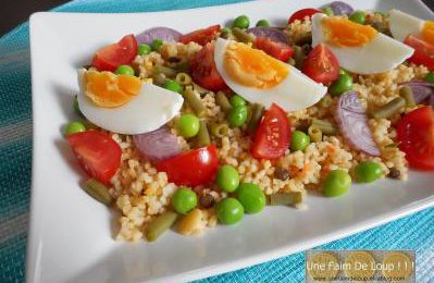 Taboulé de céréales aux légumes