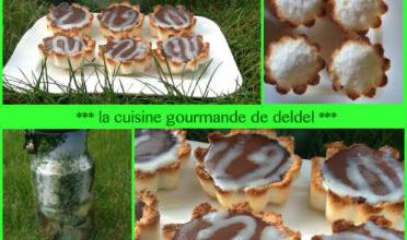 TARTELETTES DE NOIX DE COCO AU CHOCOLAT