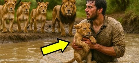 Un homme découvre un lionceau blessé dans la savane et décide de le sauver