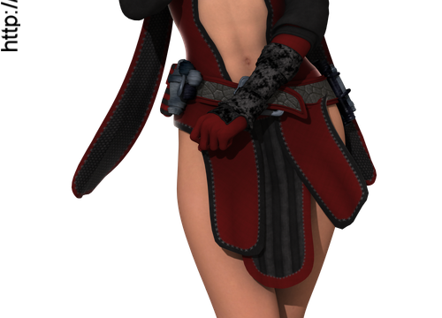 Tube geisha moderne (render-image)
