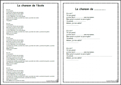 La chanson de la rentrée