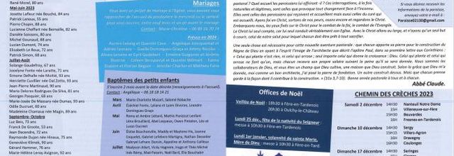 Bulletin paroissial - Novembre 2023