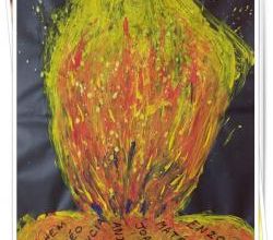 Les feux de la Saint Jean - Peinture