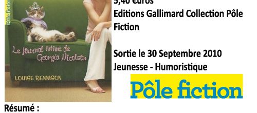 Le journal de Georgia Nicolson tome 1 : Mon nez, mon chat, l'amour et moi, Louise Rennison