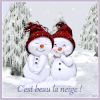 809 A B  - bonhomme de neige, hiver, fêtes de fin d'année 