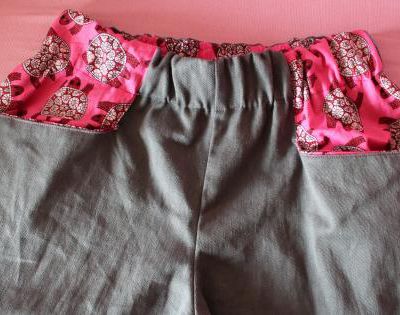 Pantalon grimpe - Béa - gris et tortues sur rose pink 