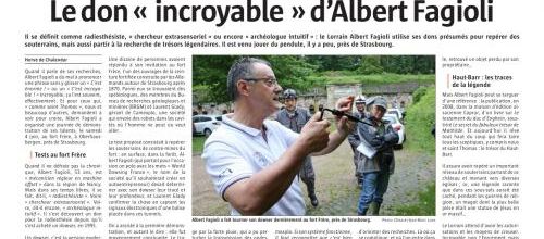 INSOLITE : Le Don " Incroyable " d'Albert Fagioli, Oberhausbergen, 18 juin 2016. (Hervé de Chanlendar)