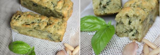 Mini-cakes au pesto {avec ou sans oeufs}