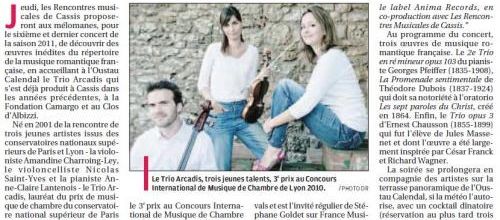 La culture ne s'arrête jamais à Cassis !