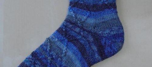 Chaussettes Croisillons Bleus