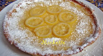 Tarte au citron avec ses tranches confites