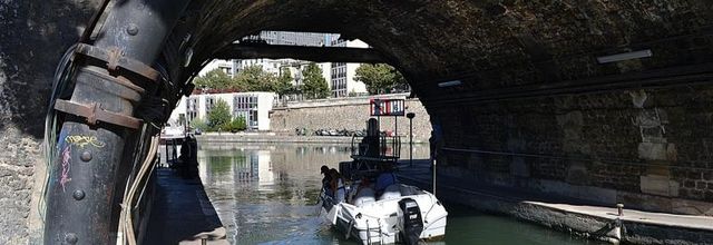 Canal Saint-Martin : L'écluse N° 9 ou l'écluse l'Arsenal