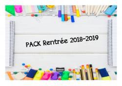 Pack rentrée 2018-2019 en cm.