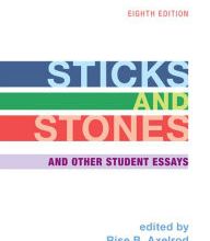 Free ebook downloads for ipods Sticks and Stones: and Other Student Essays iBook DJVU English version 9781319023454 by Rise B. Axelrod, Charles R. Cooper