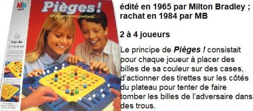 Nostalgiques ? Jeu de plateau : Pièges !