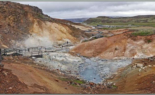 07/06/2023 : nous terminons la journée par le système volcanique de Krisuvik qui s'étend du sulfatare de Seltun au lac de Kleifarvatn - Péninsule de Reykjanes - Islande