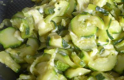 Délicieuse purée de courgettes...