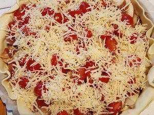 EB - Tarte aux asperges et tomates...