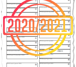 Planning des journées 2020/2021 (toutes zones)