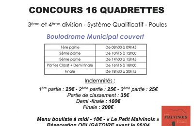 16 QUADRETTES 12 AVRIL 2025