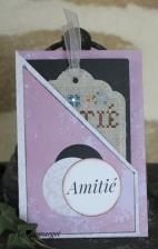 ATC brodée "Amitié" 2022