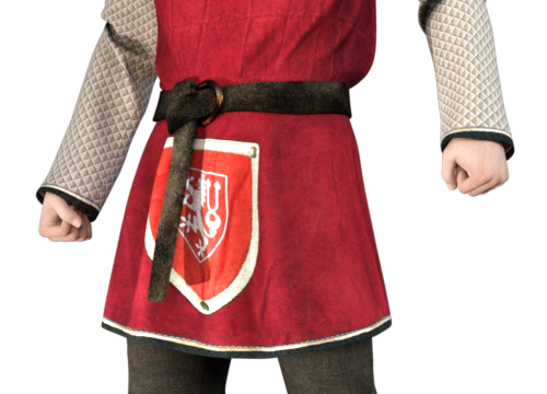 Tube d'homme paysan médiéval (render-image)