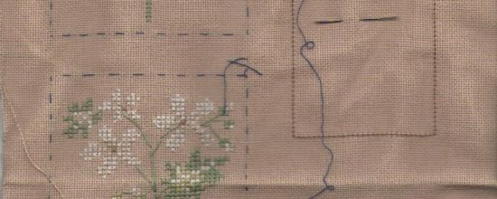 patchwork aux géraniums