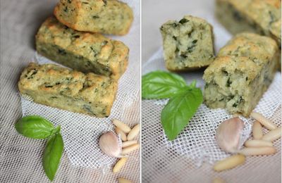 Mini-cakes au pesto {avec ou sans oeufs}